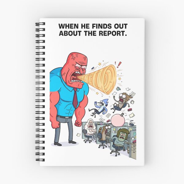 Item preview, When He Finds Out About The Report Angry Boss Yelling Office Humor designed and sold by FreakToons.