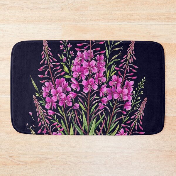 Item preview, Pink Fireweed Wildflower Botanical Floral Illustration designed and sold by LinaValearte.