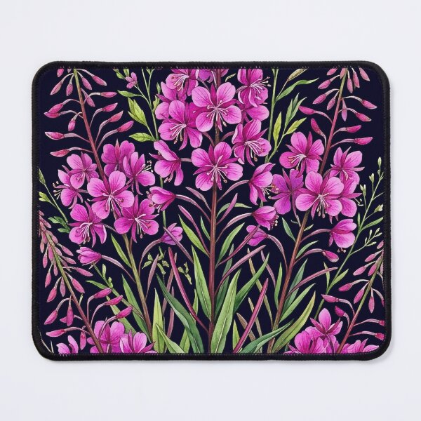 Item preview, Pink Fireweed Wildflower Botanical Floral Illustration designed and sold by LinaValearte.