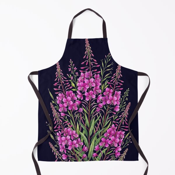 Item preview, Pink Fireweed Wildflower Botanical Floral Illustration designed and sold by LinaValearte.