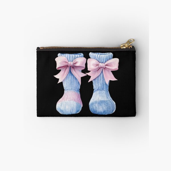 Item preview, Blue Baby Booties with Pink Bows designed and sold by jierrfan.