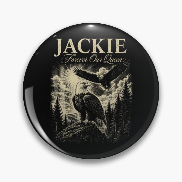 Item preview, Vintage Jackie Forever Our Queen Bald Eagle Memorial Tribute designed and sold by Fereskabilon.