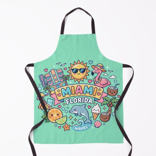 Item preview, Miami Florida Waves Cute Summer Vacation designed and sold by Amir Faysal.