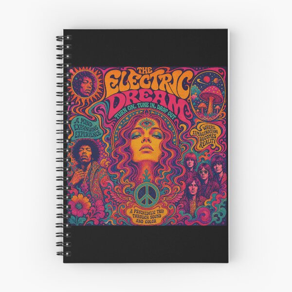 Item preview, The Electric Dream - Turn On, Tune In, Drop Out. A Mind Expanding Experience. A Psychedelic Trip Through Sound and Color. Where Imagination Becomes Reality. designed and sold by Mark Mentzer.