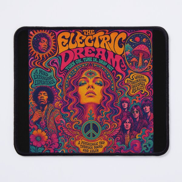 Item preview, The Electric Dream - Turn On, Tune In, Drop Out. A Mind Expanding Experience. A Psychedelic Trip Through Sound and Color. Where Imagination Becomes Reality. designed and sold by Mark Mentzer.