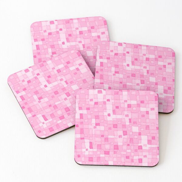 Item preview, Pink Geometric Squares designed and sold by Honeybee Cameron.