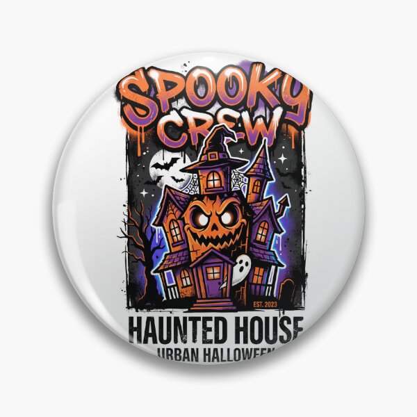 Item preview, Spooky Crew Haunted House Urban Halloween Spooky Vibe Tee designed and sold by DarylWelsh2024.