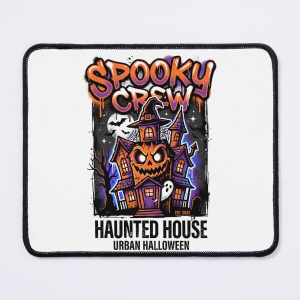 Item preview, Spooky Crew Haunted House Urban Halloween Spooky Vibe Tee designed and sold by DarylWelsh2024.