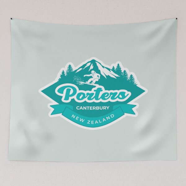 Item preview, Porters Ski Field, Canterbury - Green designed and sold by MY NEW ZEALAND.