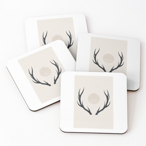 Item preview, Silent Crown | Minimal Nordic Elk Antler Illustration designed and sold by Norvian.