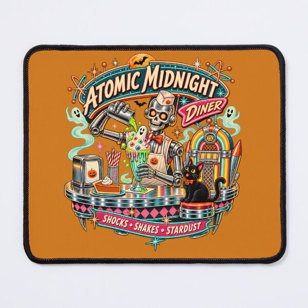 Item preview, Atomic Midnight Diner Halloween Retro designed and sold by Normandy Road Heritage™ - Vintage Garage Art.