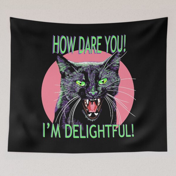 Item preview, Angry Black Cat Gift  designed and sold by CasualAfterlife.