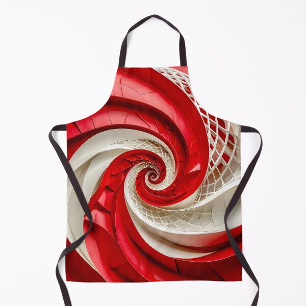 Item preview, Spiral of Red and White Curves designed and sold by Vicky Brago-Mitchell®.