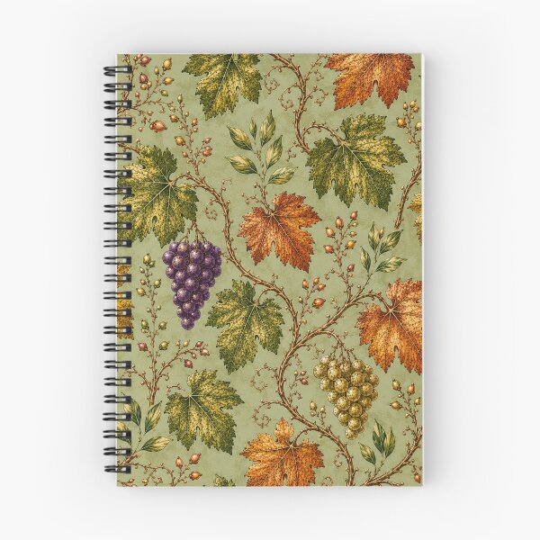 Item preview, Vintage Autumn Grapevine Leaves and Grapes Pattern Fall Color Fall Season designed and sold by Luvjesus2.