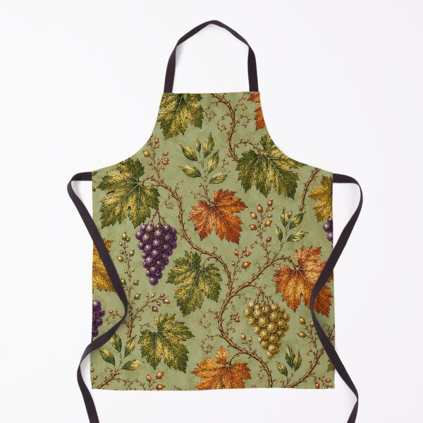 Item preview, Vintage Autumn Grapevine Leaves and Grapes Pattern Fall Color Fall Season designed and sold by Luvjesus2.