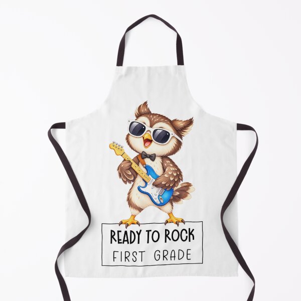 Item preview, Ready to Rock First Grade Owl – Back to School Gift designed and sold by Abenteuer Grundschule.