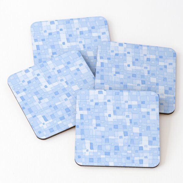 Item preview, Blue Geometric Squares designed and sold by Honeybee Cameron.