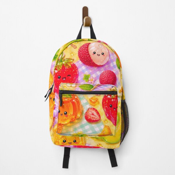 Item preview, Cute Kawaii Fruit Characters Seamless Summer Pattern designed and sold by Suha Design Studio.