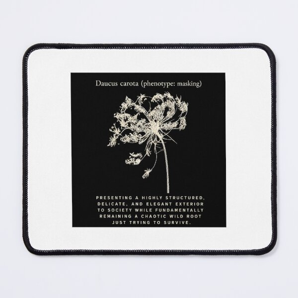 Item preview, Phenotype Masking Queen Annes Lace Handmade Cyanotype Psychology Art designed and sold by The Snarky Ph.D.: A Study in Botanicals .
