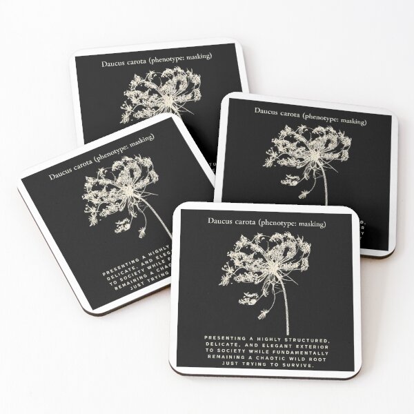 Item preview, Phenotype Masking Queen Annes Lace Handmade Cyanotype Psychology Art designed and sold by The Snarky Ph.D.: A Study in Botanicals .