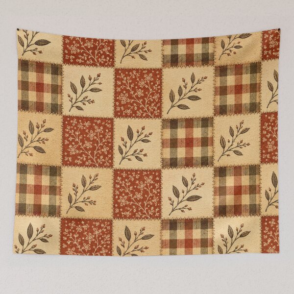 Item preview, Cozy Autumn Patchwork Botanical Plaid Fall Pattern Fall Color Fall Season designed and sold by Luvjesus2.