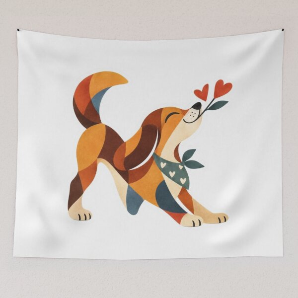 Item preview, Whimsical Fox with Floral Hearts designed and sold by Snurly.