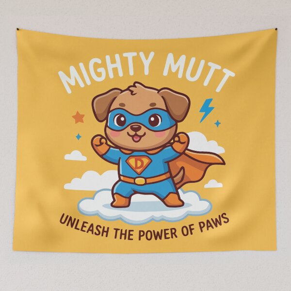 Item preview, Mighty Mutt Unleash The Power Of Paws Superhero Dog designed and sold by Amir Faysal.