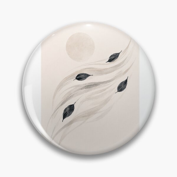 Item preview, Silent Drift | Minimal Nordic Leaf & Wind Illustration designed and sold by Norvian.