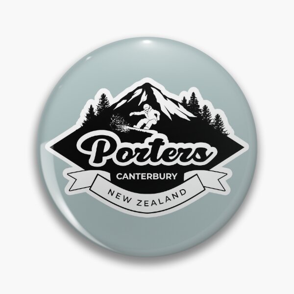Item preview, Porters Ski Field, Canterbury - Black designed and sold by MY NEW ZEALAND.