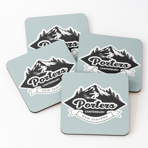 Item preview, Porters Ski Field, Canterbury - Black designed and sold by MY NEW ZEALAND.
