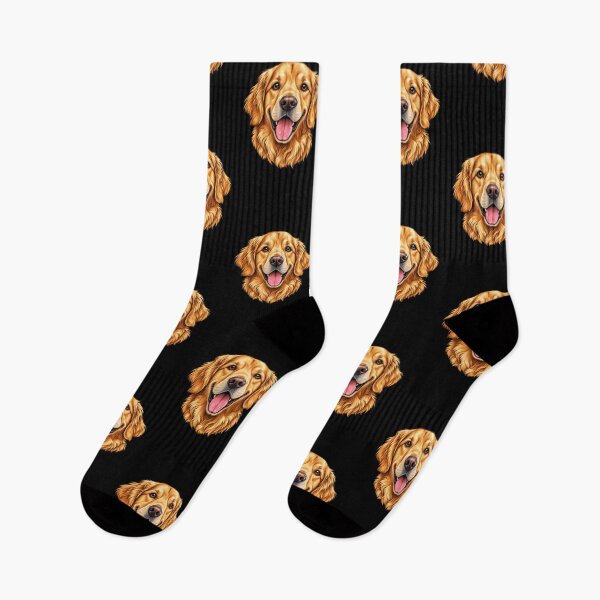 Item preview, Happy Golden Retriever Dog Portrait – Cute Dog Lover Design designed and sold by getpressedshirt.
