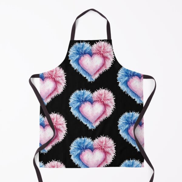Item preview, Fluffy Heart with Blue and Pink designed and sold by jierrfan.