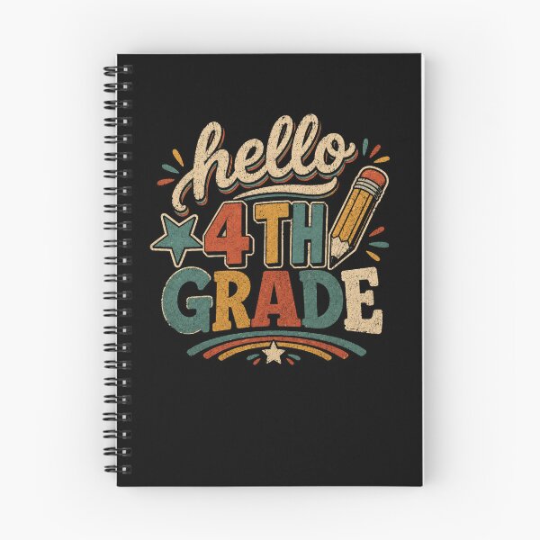 Item preview, Hello 4th Grade Retro School Pencil designed and sold by Moizento.