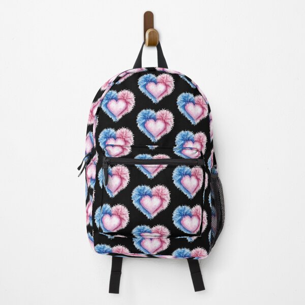 Item preview, Fluffy Heart with Blue and Pink designed and sold by jierrfan.