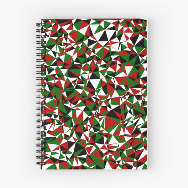 Item preview, Kenya Black, White, Red & Green Triangular Mosaic Pattern Design designed and sold by DymondDesigns.