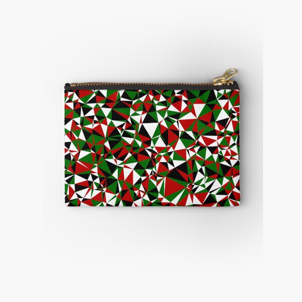 Item preview, Kenya Black, White, Red & Green Triangular Mosaic Pattern Design designed and sold by DymondDesigns.