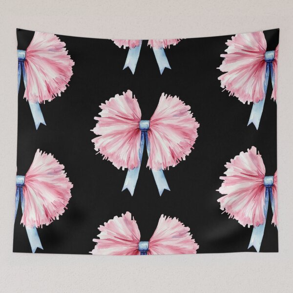 Item preview, Pink Bow with Blue Ribbon designed and sold by jierrfan.