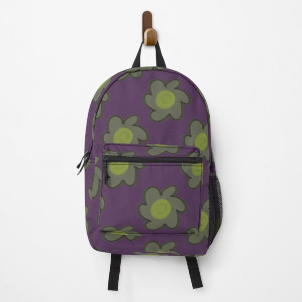Item preview, Green Floral Pattern Vintage Retro Groovy Purple Background designed and sold by CaramelCo.
