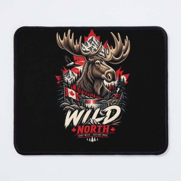 Item preview, Wild North Moose Canadian Wildlife T-Shirt designed and sold by happyshirt27.