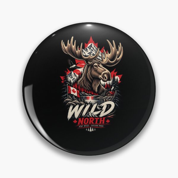 Item preview, Wild North Moose Canadian Wildlife T-Shirt designed and sold by happyshirt27.