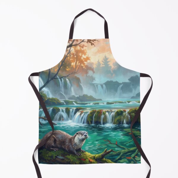 Item preview, Plitvice Lakes Croatia Autumn Waterfall designed and sold by RedPeaStudio.