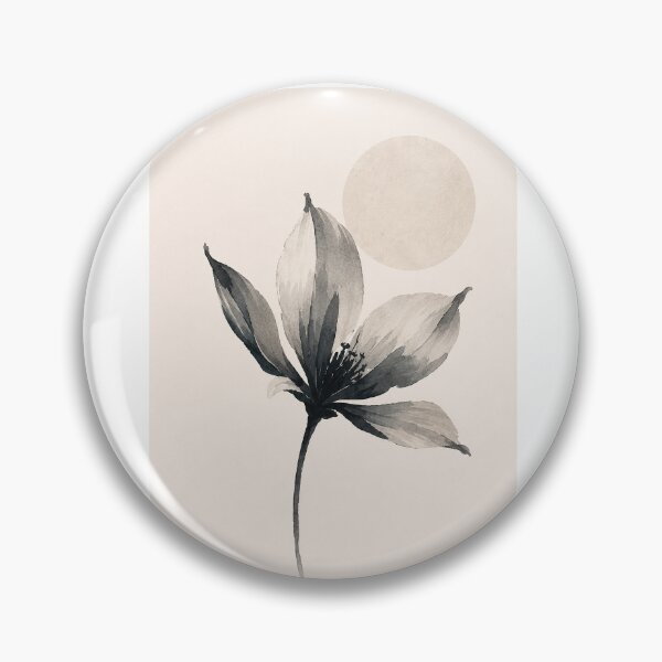 Item preview, Silent Bloom | Minimal Nordic Flower Illustration designed and sold by Norvian.