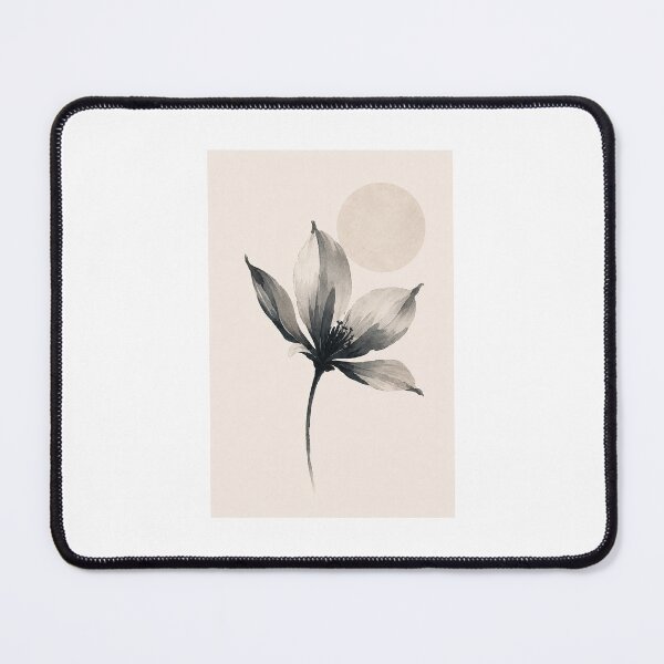 Item preview, Silent Bloom | Minimal Nordic Flower Illustration designed and sold by Norvian.