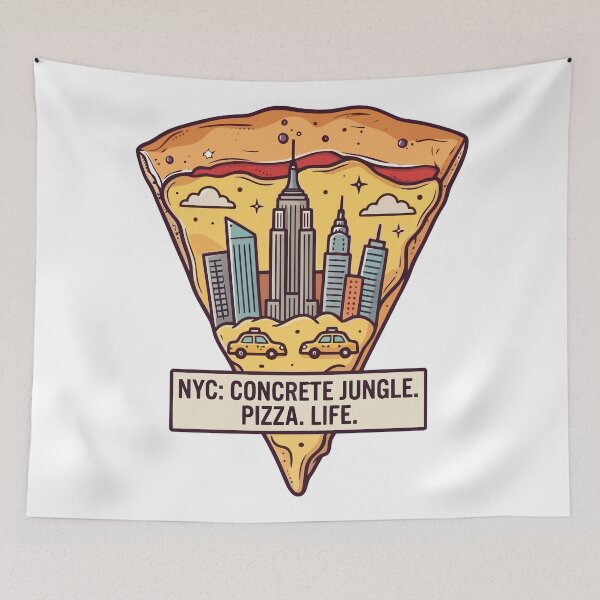 Item preview, NYC Concrete Jungle Pizza Life New York City Slice designed and sold by Amir Faysal.