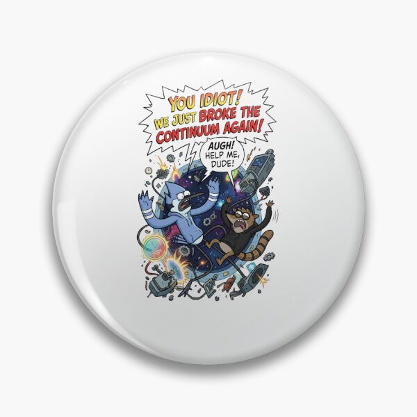 Item preview, Regular Show Mordecai and Rigby Space Continuum Chaos  designed and sold by FreakToons.
