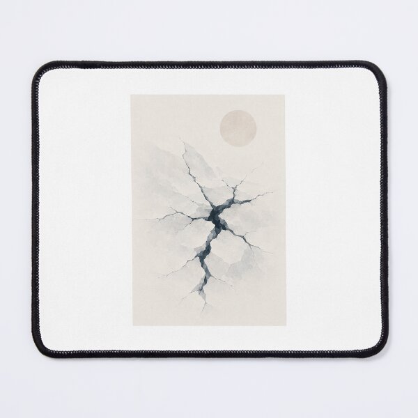 Item preview, Silent Thaw | Minimal Nordic Cracked Ice Illustration designed and sold by Norvian.