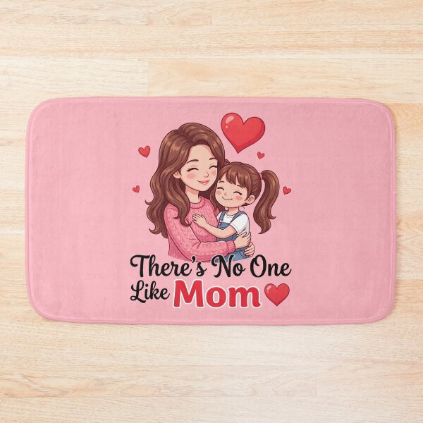 Artikelvorschau, Es gibt niemanden wie Mama – Niedliche Mutter-Tochter-Liebesillustration 3 entworfen und verkauft von WordPlayStudio.