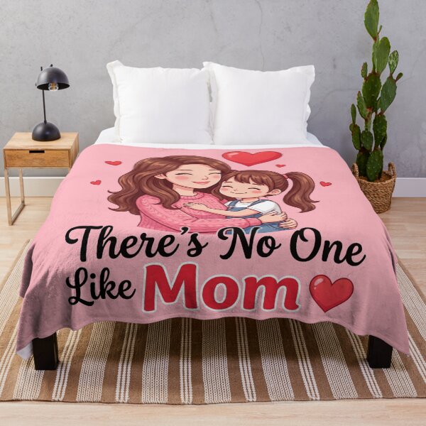 Item preview, There’s No One Like Mom – Cute Mother and Daughter Love Illustration 3 designed and sold by WordPlayStudio.