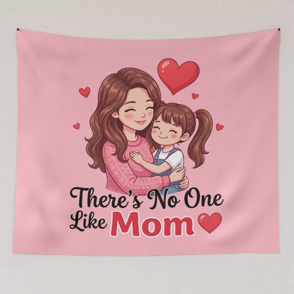 Item preview, There’s No One Like Mom – Cute Mother and Daughter Love Illustration 3 designed and sold by WordPlayStudio.