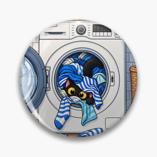Item preview, Cat Hiding In The Laundry  designed and sold by waikibi ⭐⭐⭐⭐⭐.